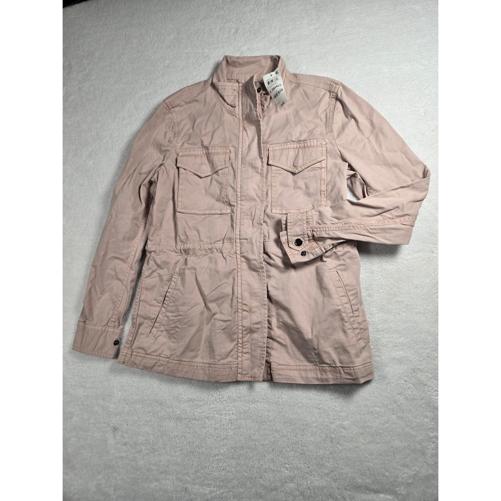 Style & Co Womens Field Jacket Mocha Rose Pink Utility Coat XS NEW